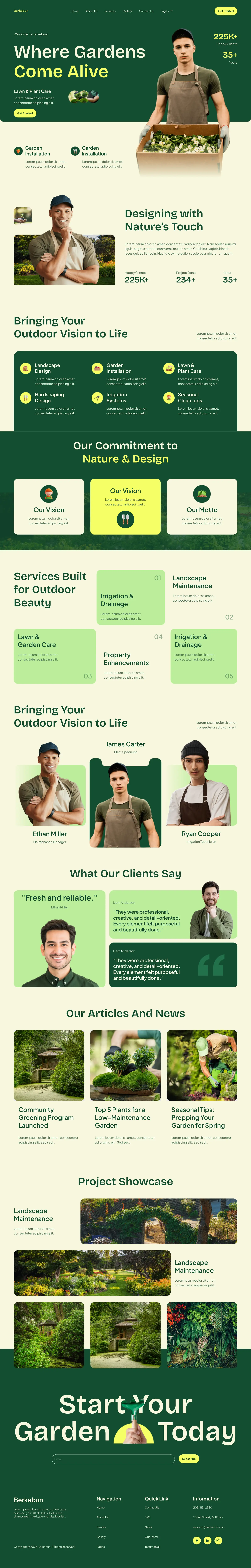 Gardening service website